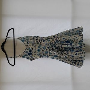 Aqua Strappy Waist Tie Dress